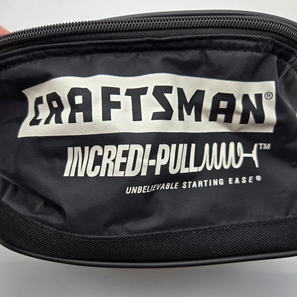 Craftsman Incredi-Pull Mens Large Black Insulated Cooler Bag Zipper Nylon